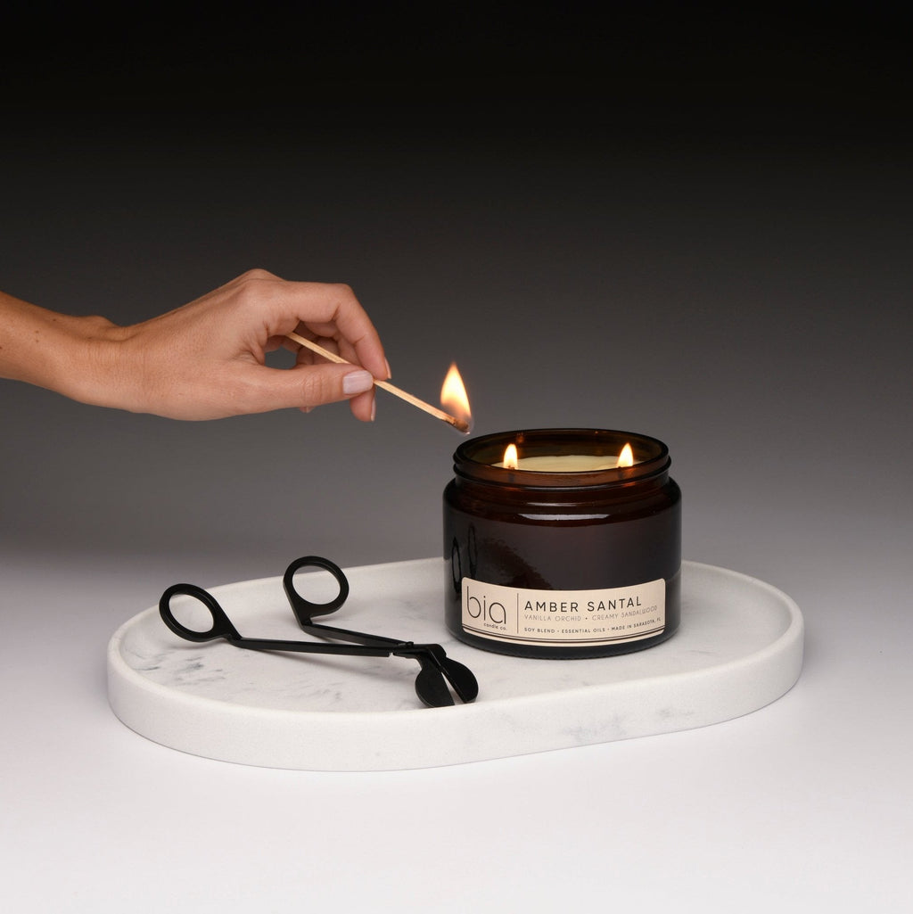 Amber Santal Soy Blend Candle — Sweet Amber, Creamy Sandalwood & Vanilla Orchid
